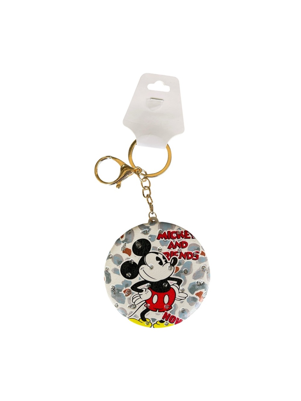MICKEY MOUSE DOUBLE SIDED MIRROR KEYCHAIN BAGCHARM